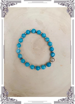 Bracelet en pierre naturelle – Apatite, marke: creadolce, zustand: Sehr gut, 8,90 €, 10,05 € inklusive Vinted-Käuferschutz