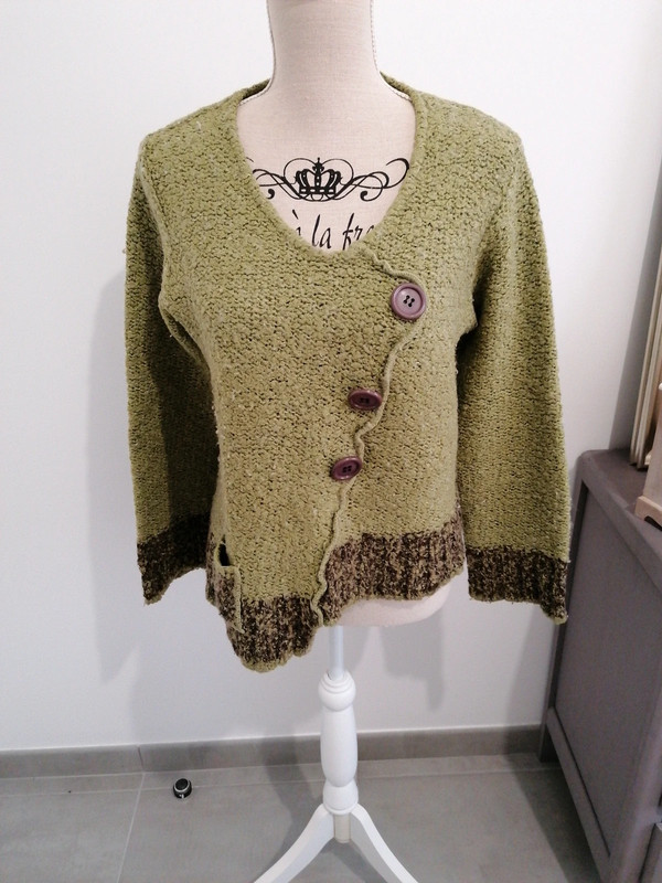 pull vert pull vintage pull Patrice Breal Vinted