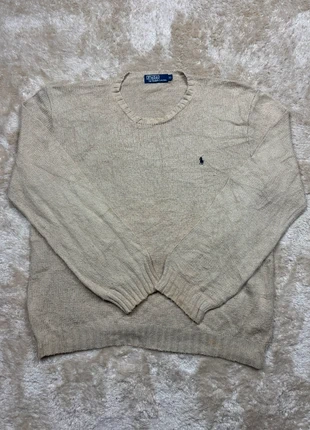 Sweat-shirt / Pull col rond beige Ralph Lauren avec logo brodé taille XL, marque: Ralph Lauren, état: Bon état, taille: XL, 28,90 €, 31,05 € Protection acheteurs incluse