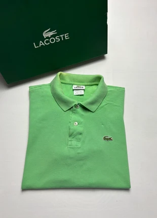 Polo Lacoste Vert Herbe 5 Homme - Made in Peru - Taches Légères + Col Usé, brand: Lacoste, condizioni: Buone, taglia: L, €13.00, €14.35 include la Protezione acquisti Pro