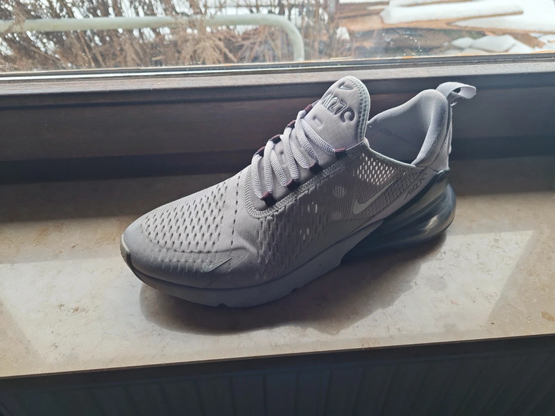 Nike Air Max 270 Grey Burgundy Vinted