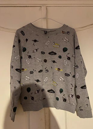 Sweat gris espace, marke: H&M, zustand: Neu, größe: L / 40 / 12, 7,00 €, 8,05 € inklusive Vinted-Käuferschutz