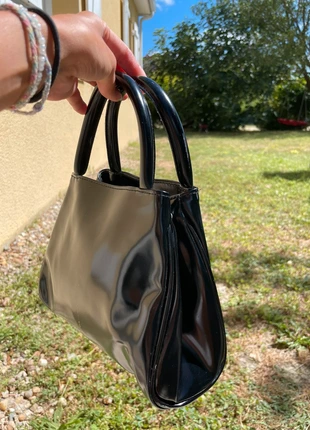 sac à main noir vintage, condition: Satisfactory, €3.00, €3.85 includes Buyer Protection