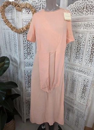 Robe longue rose élégante Cherry Paris – Taille S – Détails raffinés et tissu naturel B15, brand: Cherry Paris, condition: New with tags, size: S / 36 / 8, €29.99, €32.19 includes Buyer Protection Pro