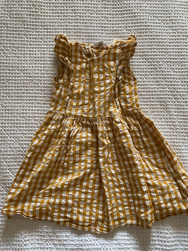 Robe vichy jaune coton La redoute 4 ans 1