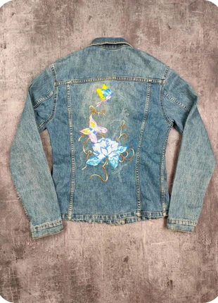 veste en jean vintage fleur brodés taille S, marca: Vintage Dressing, estado: Muito bom, tamanho: S / 36 / 8, €7.00, €8.05 inclui Proteção do Comprador Pro