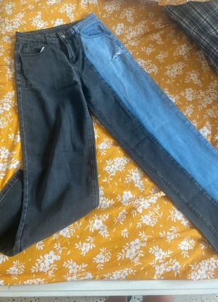 jean bicolore noir & bleu, brand: Shein, condition: Good, size: XS / 34 / 6, €1.00, €1.75 includes Buyer Protection