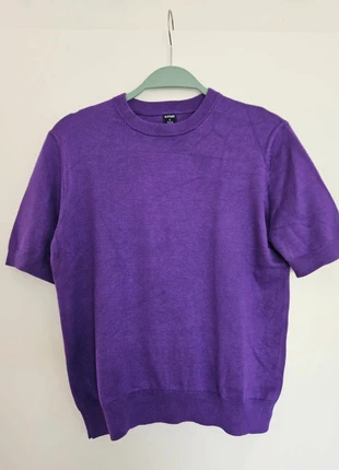 Pull violet manches courtes Kiabi – T.S (34/36), marca: Kiabi, estado: Muy bueno, tamaño: S / 36 / 8, 3,00 €, 3,85 € Protección al comprador incluida