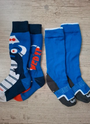Lot de 2 paires de chaussettes ski baby, brand: Wed'ze, condition: Good, size: EU 28 - 30, €3.00, €3.85 includes Buyer Protection