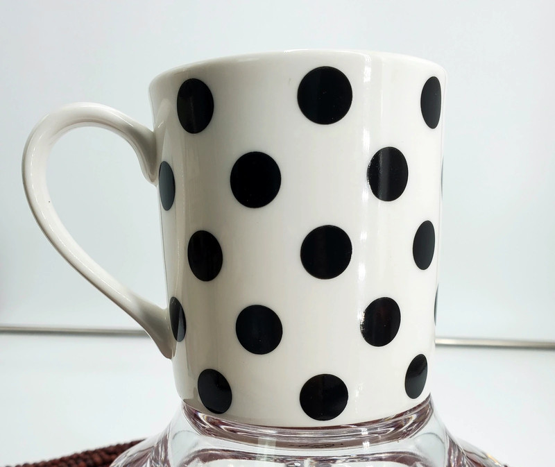 Lenox Kate Spade Paetners in crime Chic Speak Coffee Mug Cup 10 oz Polka Dots 4