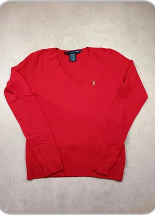 Pull sweat col V Ralph Lauren logo premium rouge taille L, marque: Ralph Lauren, état: Bon état, taille: L / 40 / 12, 17,90 €, 19,50 € Protection acheteurs (Pro) incluse