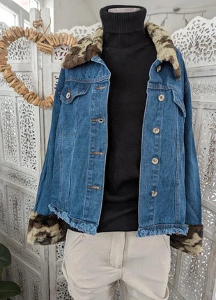 Blouson marque Léa & Viola – Taille M/L – Couleur bleu et multicolore, brand: Lea&Viola, condition: Very good, size: M / 38 / 10, €32.99, €35.34 includes Buyer Protection Pro