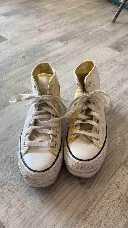 Converses Citron plateforme 36 Vinted