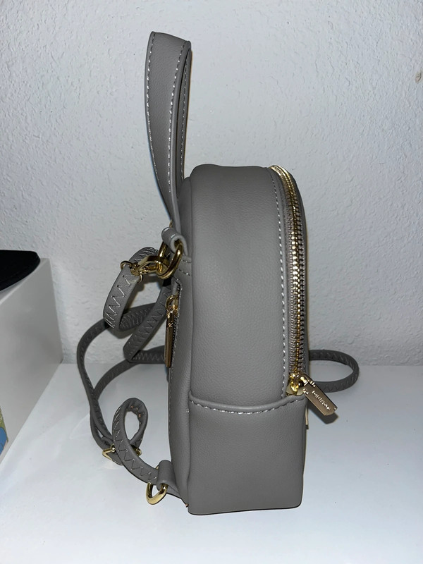 Grey mini backpack 2