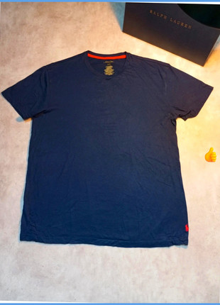 Tee shirt Ralph Lauren bleu logo brodé sûr le bas rouge pour homme taille L, marque: Ralph Lauren, état: Très bon état, taille: L, 25,00 €, 26,95 € Protection acheteurs (Pro) incluse