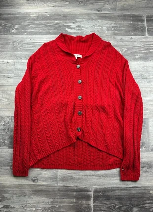 Cardigan torsadé Tommy Hilfiger Rouge taille XXL, marque: Tommy Hilfiger, état: Très bon état, taille: XXL / 44 / 16, 13,00 €, 14,35 € Protection acheteurs (Pro) incluse