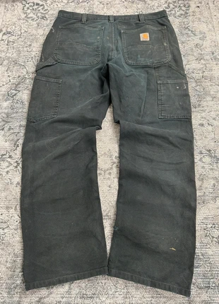 Double knee carhartt W32 noir rembourré workwear chaud hiver de chantier solide coupe droite baggy, brand: Carhartt, condition: Very good, size: W32, €26.99, €29.04 includes Buyer Protection Pro