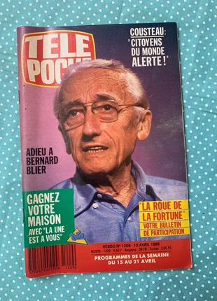 Télé Poche Avril 1989 complet et en TBE - Commandant Cousteau, brand: Tele poche, condition: Very good, €7.00, €8.05 includes Buyer Protection Pro