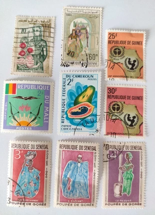 Très joli lot de 30 timbres anciens originaires du continent africain - 60's à 80's, condition: Very good, €8.90, €10.05 includes Buyer Protection