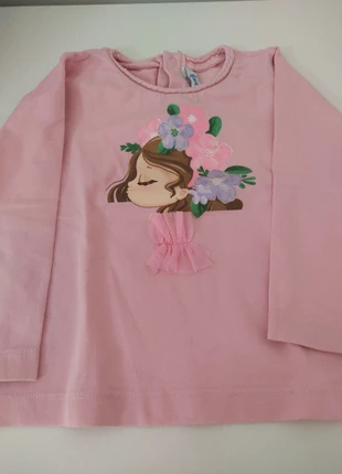 Camisola de manga comprida rosa - Mayoral - 12 meses, marca: Mayoral, estado: Muito bom, tamanho: 12-18 meses / 80 cm, €4.00, €4.90 inclui Proteção do Comprador