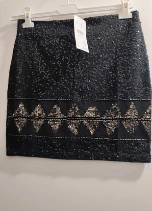 Jupe noire a sequins camaïeu femme 38 neuve, brand: Camaïeu, condition: New with tags, size: M / 38 / 10, €10.00, €11.20 includes Buyer Protection