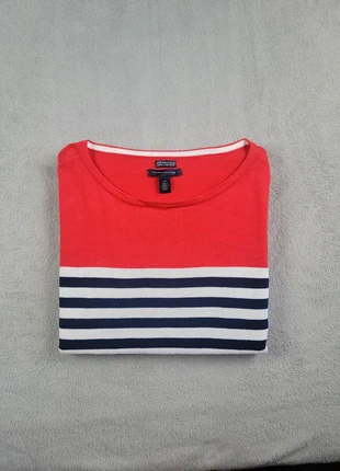 Pull Col Rond Rayures Bleu Tommy Hilfiger Taille L Femme Logo Brodé Coton Très Bon État #186, marke: Tommy Hilfiger, zustand: Sehr gut, größe: L / 40 / 12, 14,99 €, 16,44 € beinhaltet Vinted-Käuferschutz Pro