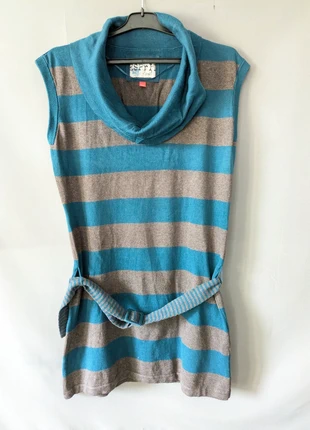 Robe pull sans manches Esprit femme taille XXL col tombant bleu canard et gris coton bon état, marque: Esprit, état: Bon état, taille: XXL / 44 / 16, 16,00 €, 17,50 € Protection acheteurs (Pro) incluse