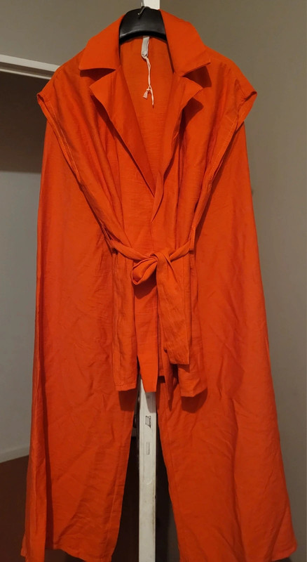 Ensemble haut + pantalon orange 1