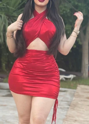 Robe rouge courte – Dos nu – Taille S – Été – Neuve, marque: marque indépendante, état: Neuf avec étiquette, taille: S / 36 / 8, 35,00 €, 37,45 € Protection acheteurs incluse