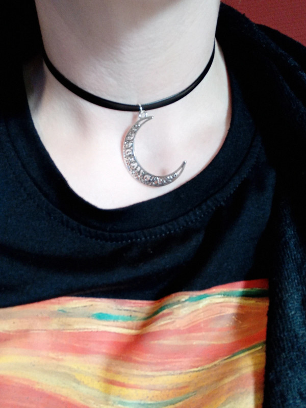 Spiritual / Hippie / Witch / Wicca / Goth - Moon Choker Necklace 3