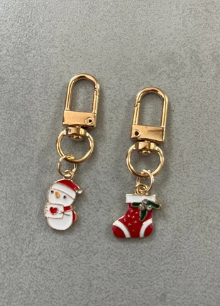 Mot de deux portes clés brille de neige et message amour, condizioni: Ottime, €3.00, €3.85 include la Protezione acquisti