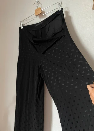 High waisted ,wide leg classic black cropped Zara silky pants, brand: Zara, condition: Very good, size: S / 36 / 8, €9.00, €10.15 includes Buyer Protection