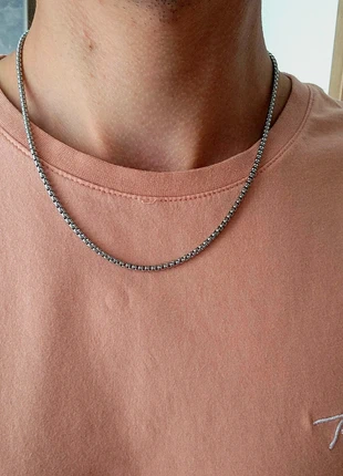 Collier chaîne gris argenté minimaliste élégant tendance chic, marke: Minym, zustand: Neu, 5,99 €, 6,99 € beinhaltet Vinted-Käuferschutz Pro
