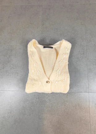 Gilet cardigan en maille beige - taille M - neuf sans étiquette, état: Neuf sans étiquette, taille: Taille unique, 10,00 €, 11,20 € Protection acheteurs incluse