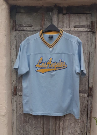 OS5 sports wear Los Angeles top size L blue applique/embroidered detail , marque: os5 sports wear, état: Très bon état, taille: L, 22,00 €, 23,80 € Protection acheteurs incluse