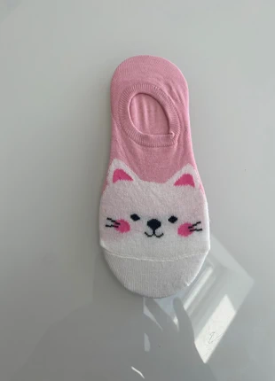 Socquettes chaussettes femme chat rose fluo, état: Très bon état, taille: Taille unique, 3,00 €, 3,85 € Protection acheteurs incluse