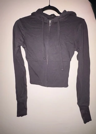 Tall Deep Hem Shrunken Zip Through And Flared Jogger Tracksuit, brand: Boohoo, condition: New without tags, size: S / 36 / 8, €9.00, €10.15 includes Buyer Protection