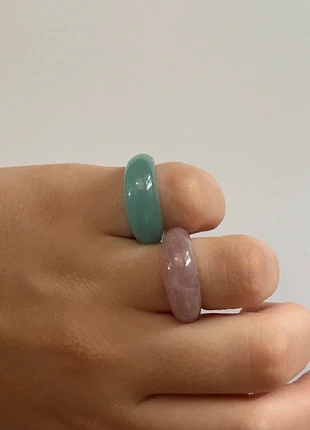 anelli chunky azzurro e rosa, estado: Nuevo sin etiquetas, tamaño: 14,1 mm Ø / 4, 3,00 €, 3,85 € Protección al comprador incluida