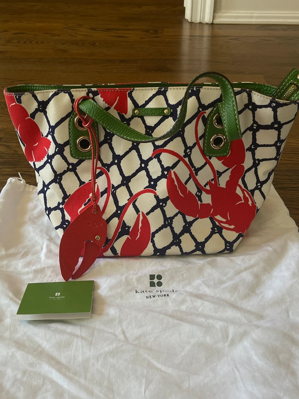 Kate Spade Cape Cod Lobster Print Handbag 1