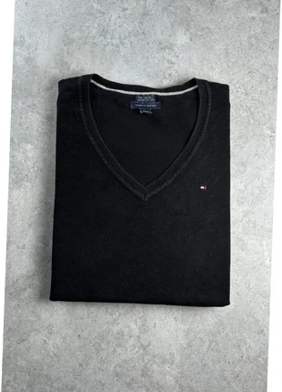 Pull fin mi saison col V neck Tommy Hilfiger femme | Noir taille L, brand: Tommy Hilfiger, condition: Very good, size: L / 40 / 12, €14.30, €15.72 includes Buyer Protection Pro