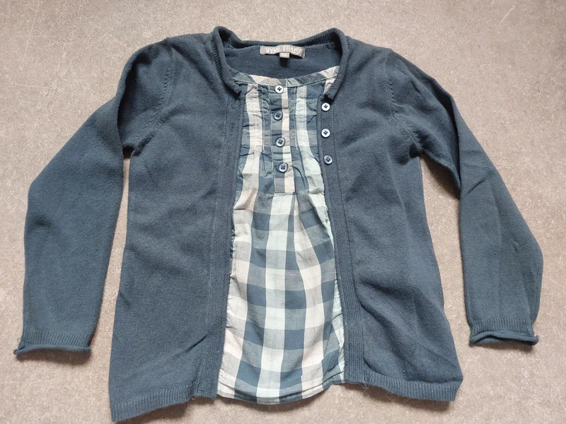 Pull effet gilet et chemise - photo numéro 2