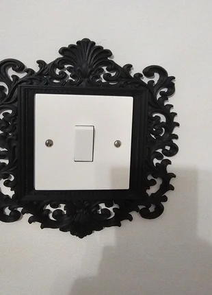 Victorian Style Inspired Black Ornate Light Switch Surround, condition: New without tags, £7.00, £8.05 includes Buyer Protection