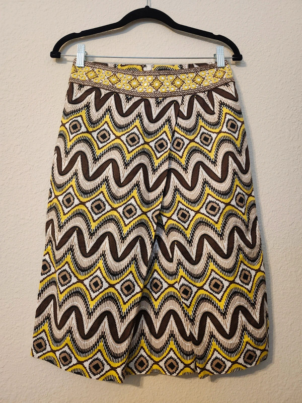 Tory Burch Linen Ikat Skirt | Tulip Skirt | Size 0 1