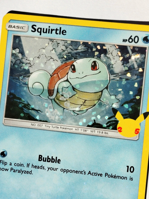 Karta Pokemon Squirtle holo McDonald's 3