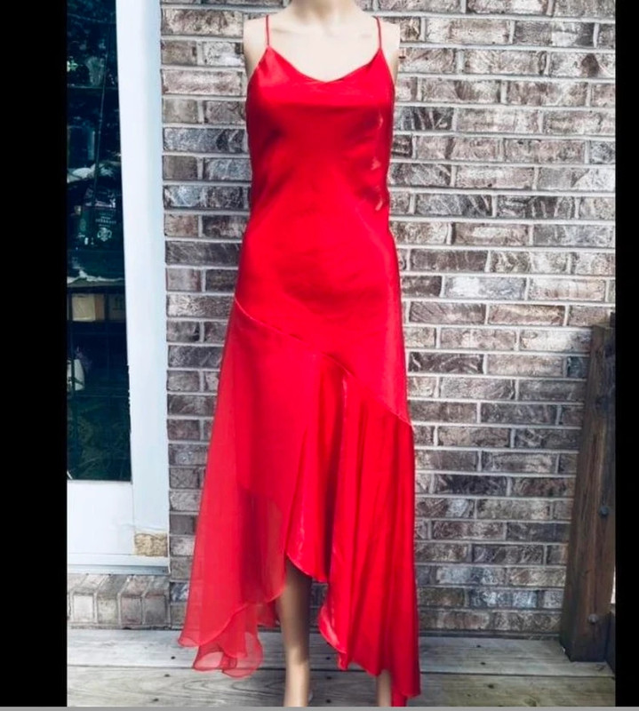 Vintage 90s Red Formal Salsa Goth Mall Goth Glam Prom Dress | Vinted
