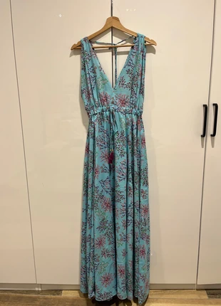 Robe longue colorée turquoise taille unique, brand: Purple Queen, condition: Very good, size: One size, €5.00, €5.95 includes Buyer Protection