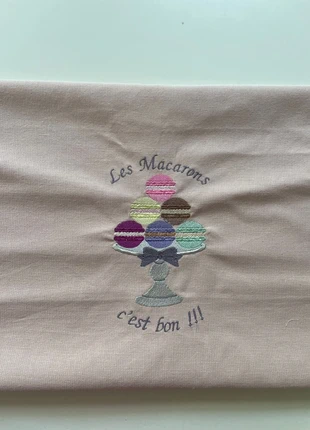 Torchon cuisine rose et ces macarons, brand: Fait Main, condition: New without tags, €6.00, €7.00 includes Buyer Protection