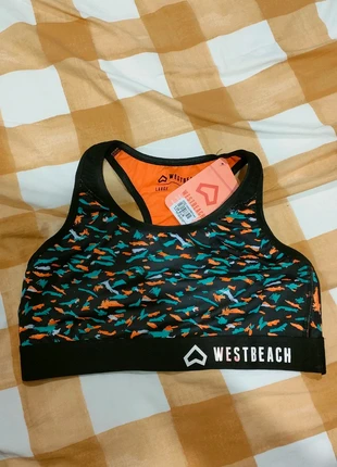 Brassière sport, marca: Westbeach, estado: Nuevo con etiquetas, tamaño: L, 2,00 €, 2,80 € Protección al comprador incluida