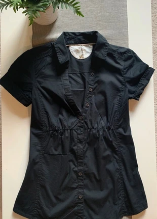 Mango camicia nera S, marke: Mango, zustand: Sehr gut, größe: S / 36 / 8, 13,00 €, 14,35 € inklusive Vinted-Käuferschutz