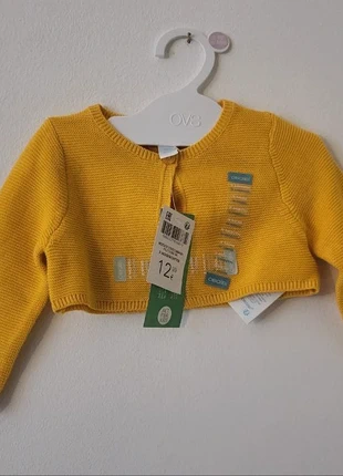 Adorable yellow cardigan Obaibi, marca: Obaïbi, estado: Novo com etiquetas, tamanho: 1-3 meses / 56 cm, €5.00, €5.95 inclui Proteção do Comprador